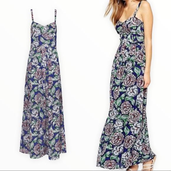 French Connection Bonita Springs Strappy Maxi NWT - Picture 1 of 12